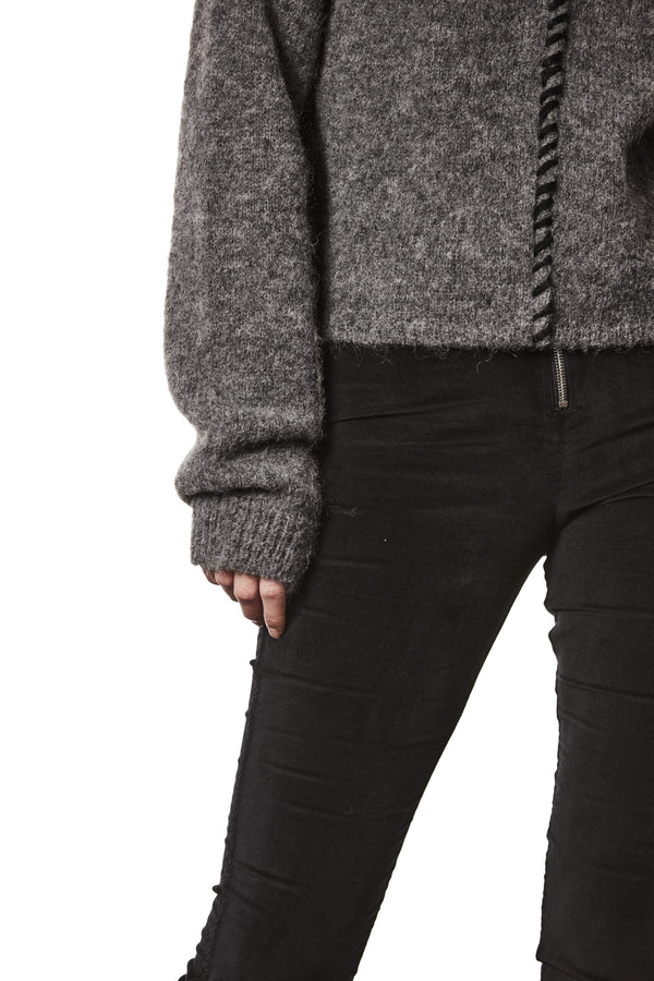 W K 154 DARK GREY MELANGE