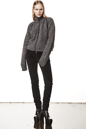 W K 154 DARK GREY MELANGE